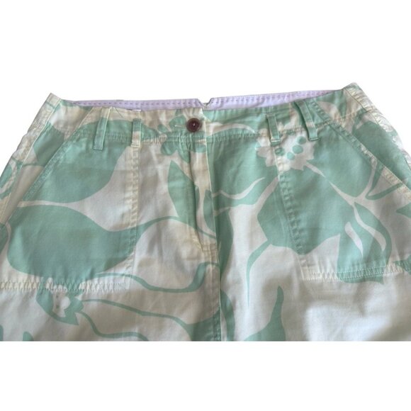 Lands' End Floral Multicolor Pockets Belt Loops Skort Women's Sz 12P - Picture 4 of 12